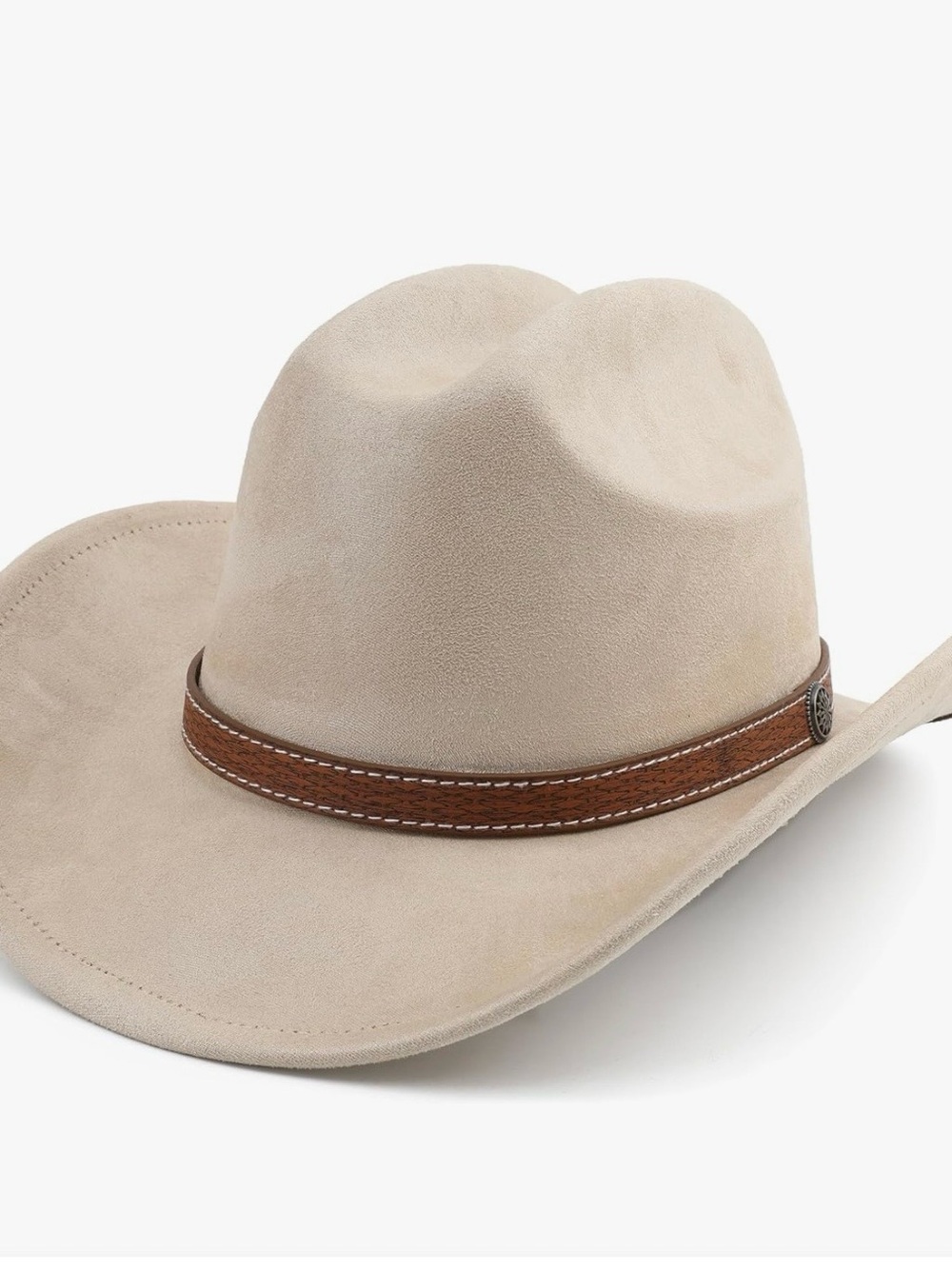 NEW Melesh Western Cowboy Hat for Women Men Small Short Wide Brim